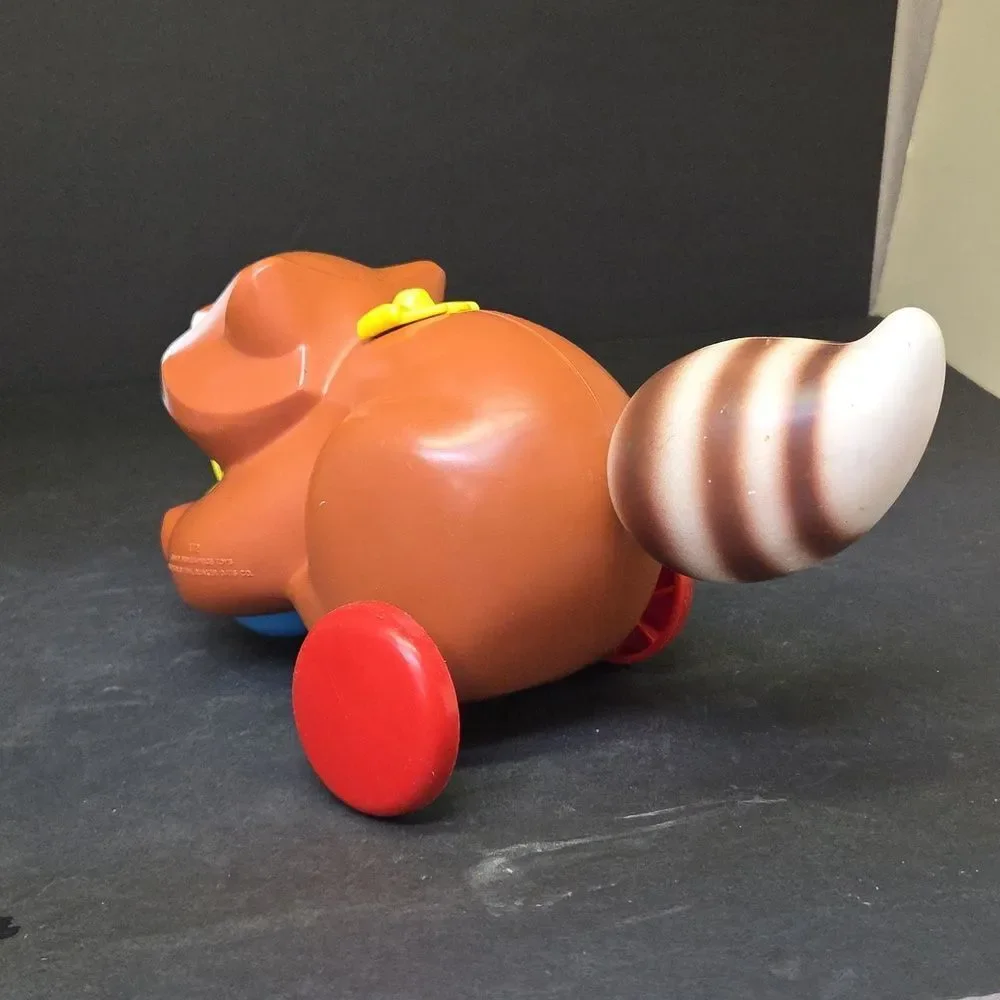Vintage1979 Fisher-Price Roly Raccoon #172 Chatter Telephone, little Snoopy #693